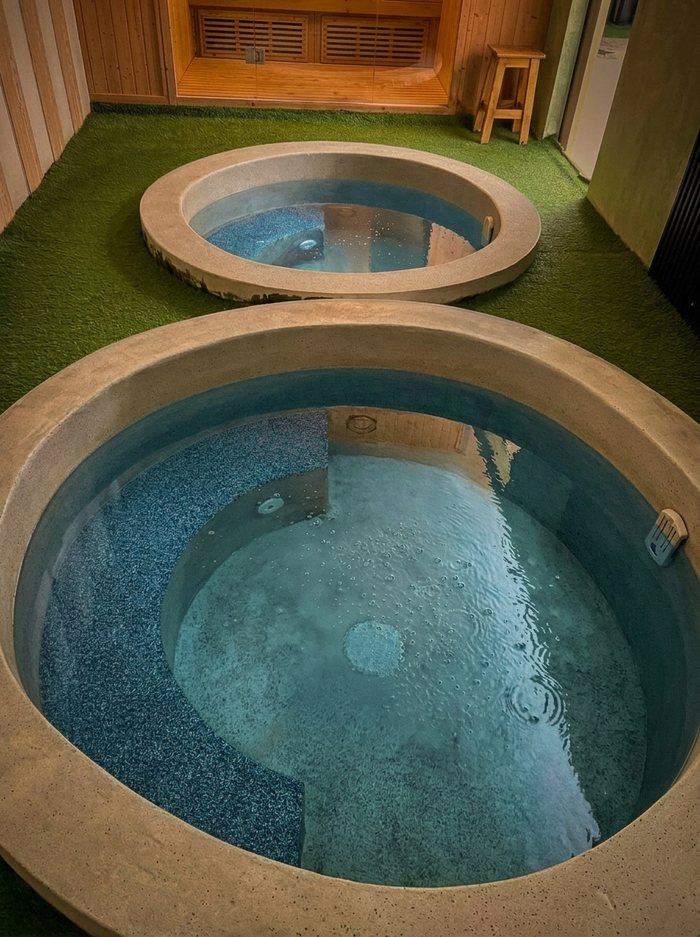 Onsen hot water pools
